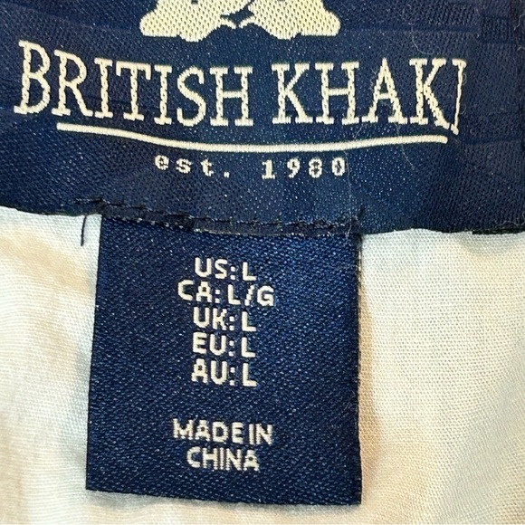 British Khaki Size large 100% Linen Pinstripe Lightweight Nautical Blazer - Picture 6 of 7